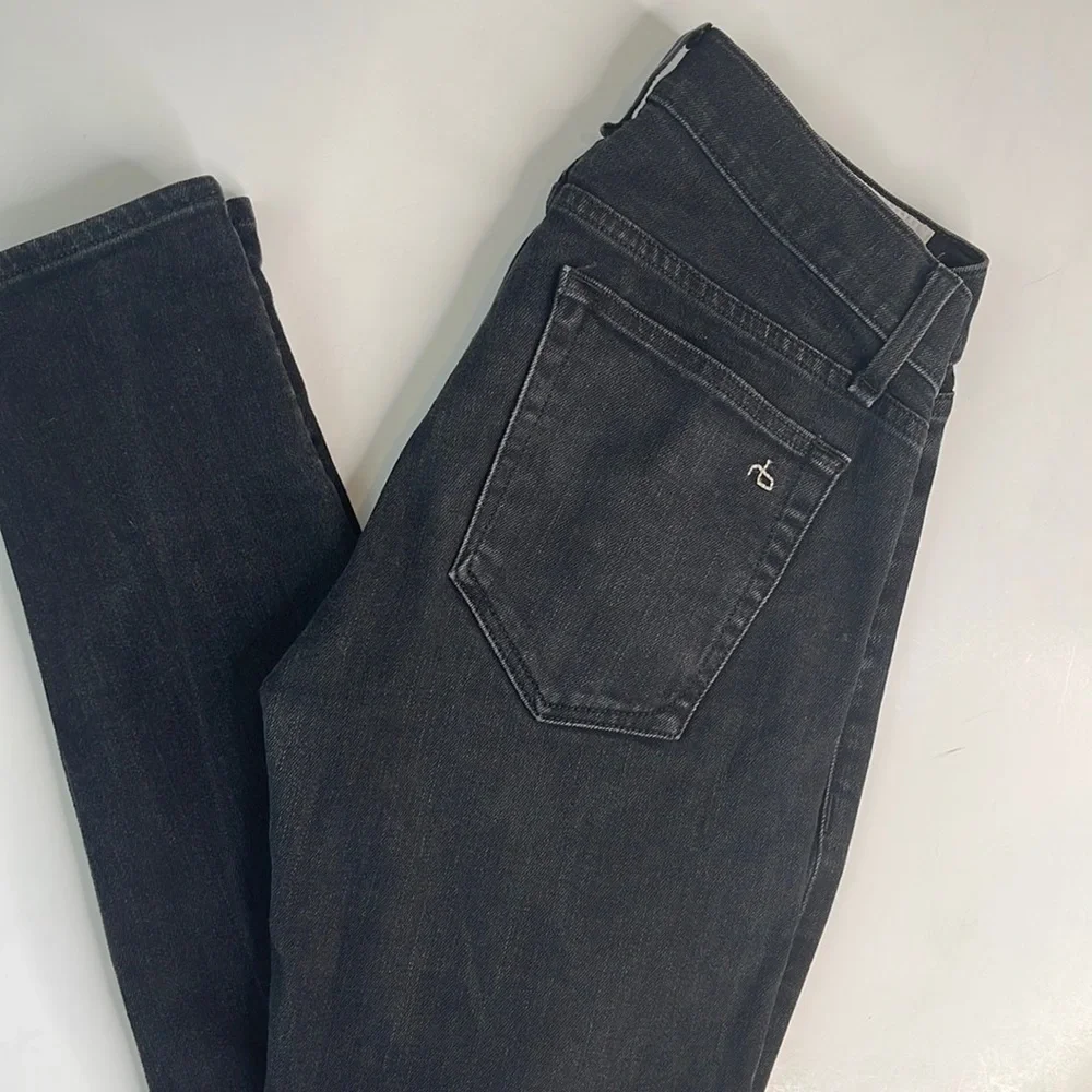 Rag & Bone Fit 1 Extra Slim Skinny Fit Black Authentic Stretch Jean - Picture 3 of 17